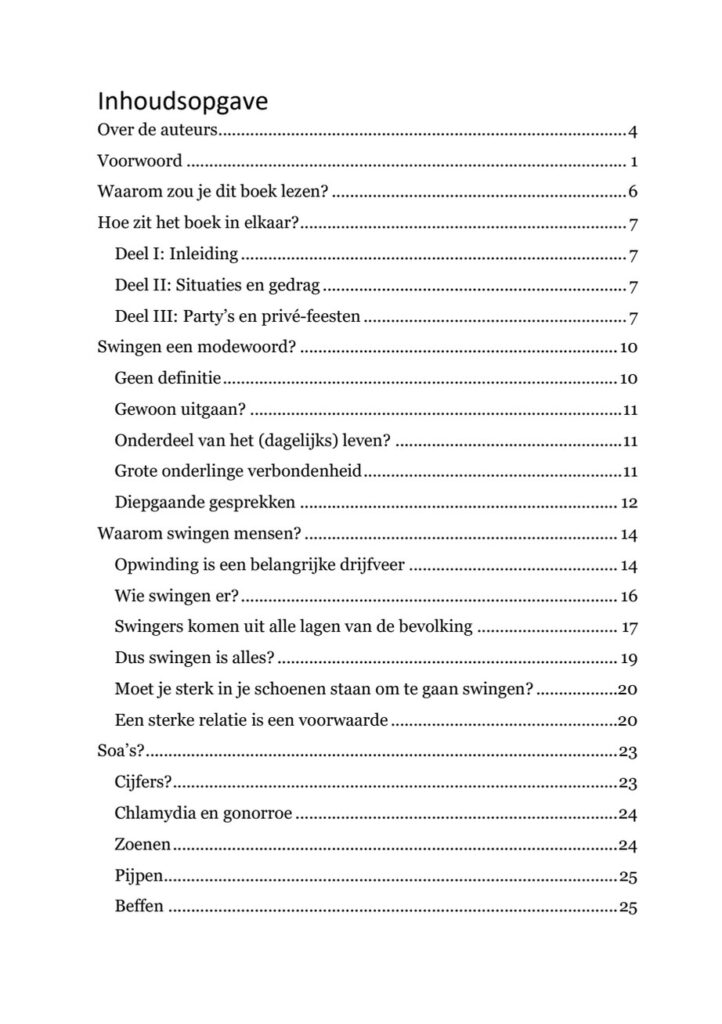 Inhoudsopgave (1 van 5)